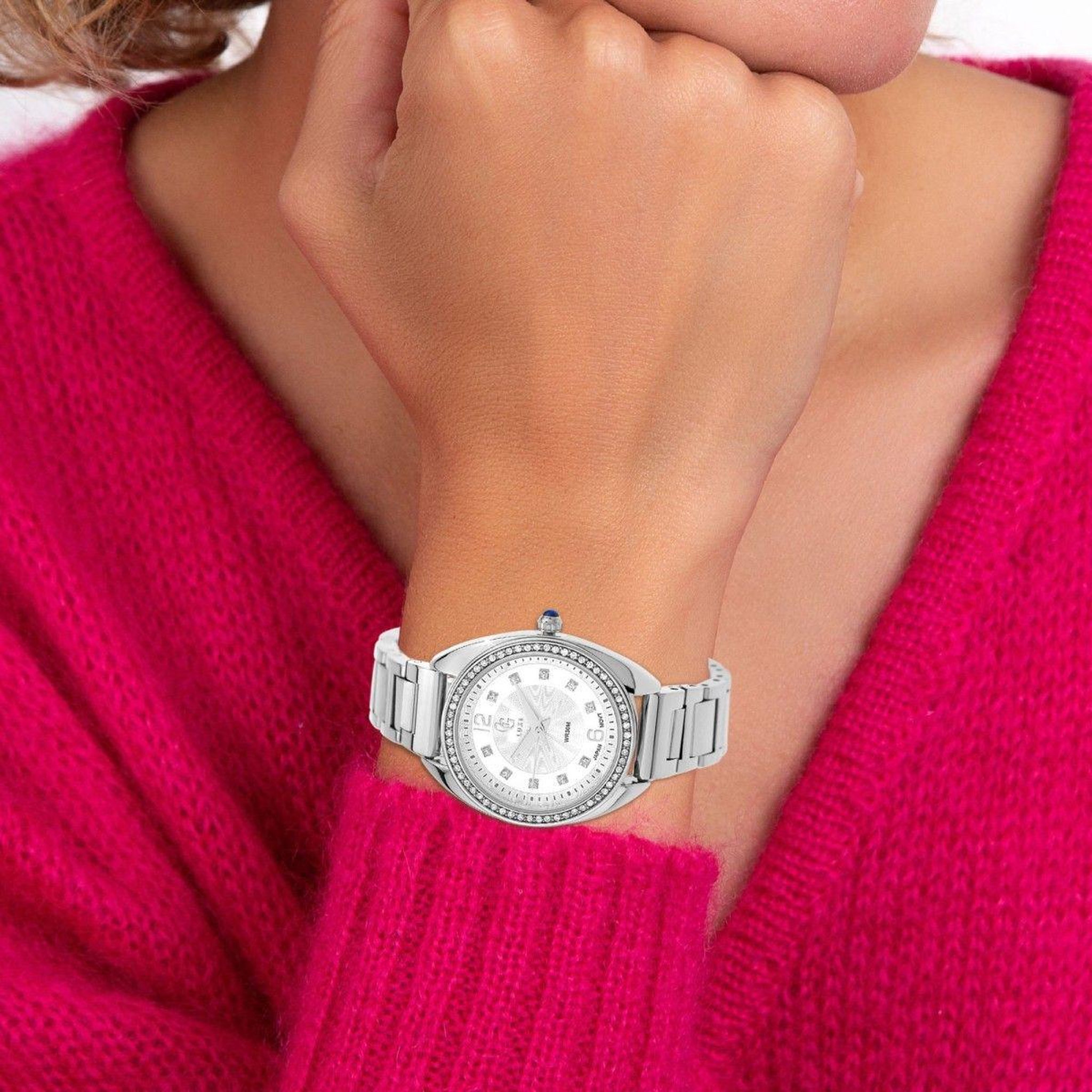 Voir la diapositive 2 : SC CRYSTAL Montre Noa élégante ornée de Cristaux scintillants par SC Crystal