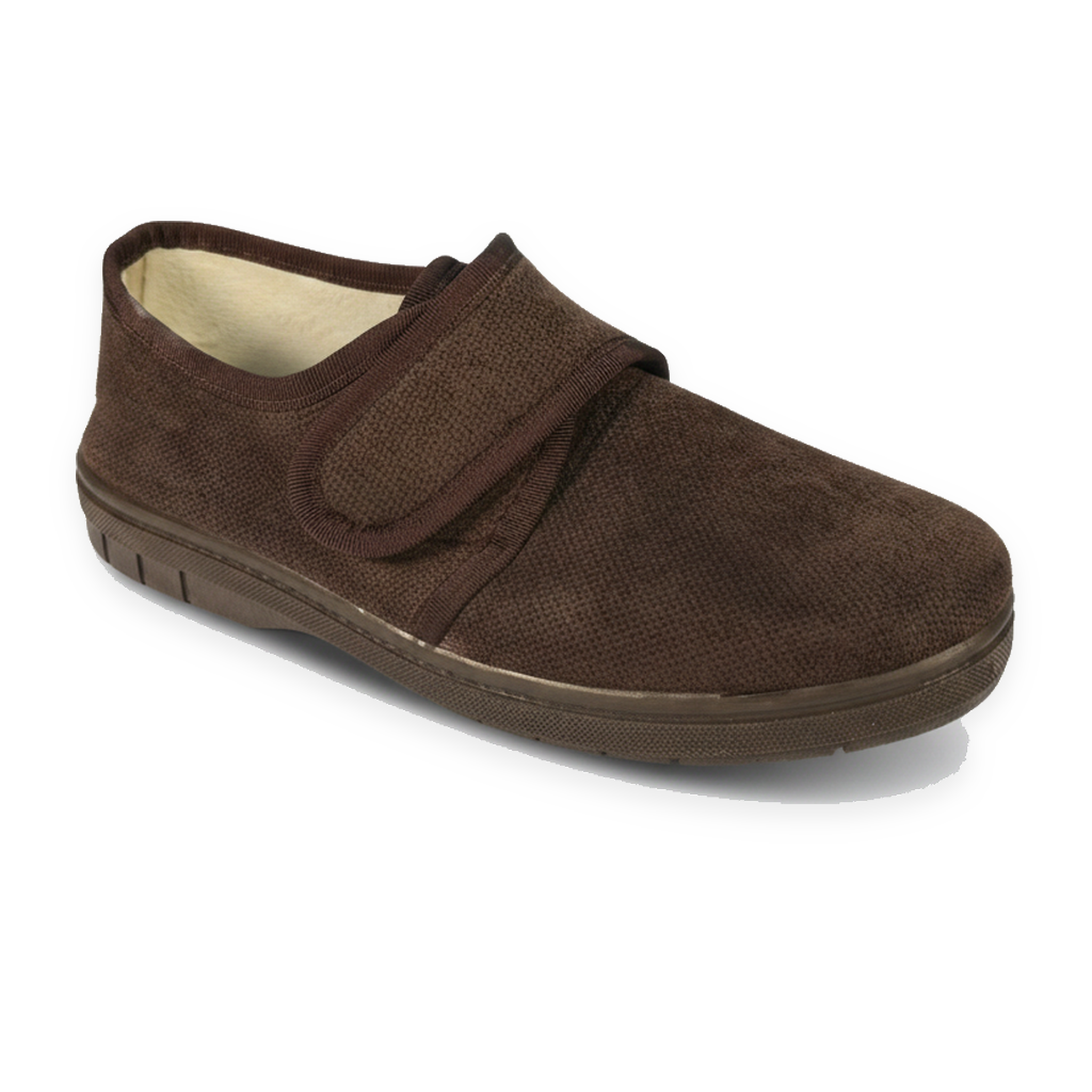 OZABI Ozabi charentaises homme fabriquées en espagne, fermeture auto-agrippante. Coloris disponibles : Bleu, Noir, Marron