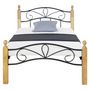 Voir la diapositive 2 : HomeStyle4U Lit en métal 90x200 avec matelas sommier à lattes
