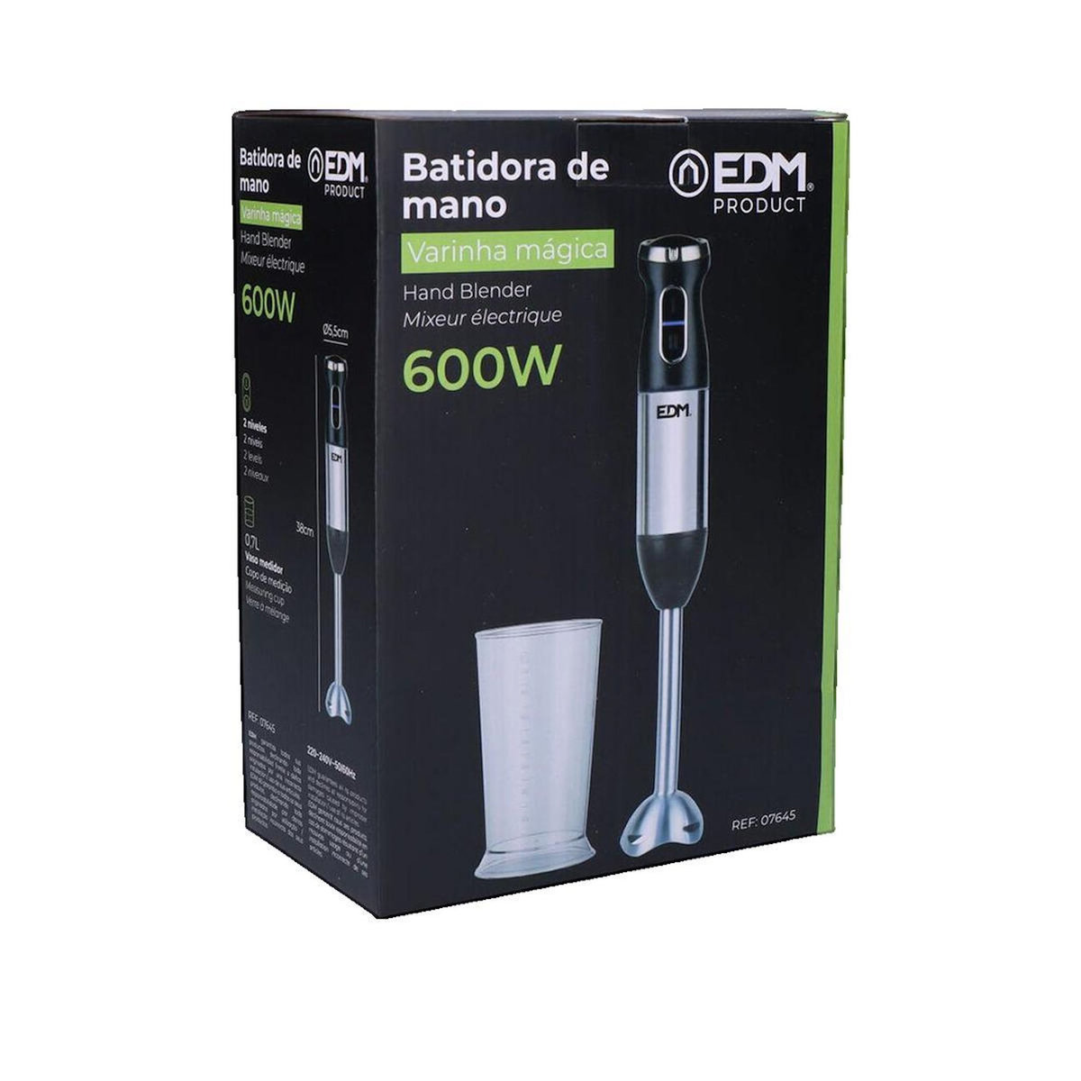 EDM Mixeur Plongeant edm Modèle 8425998076455 Élégant Noir