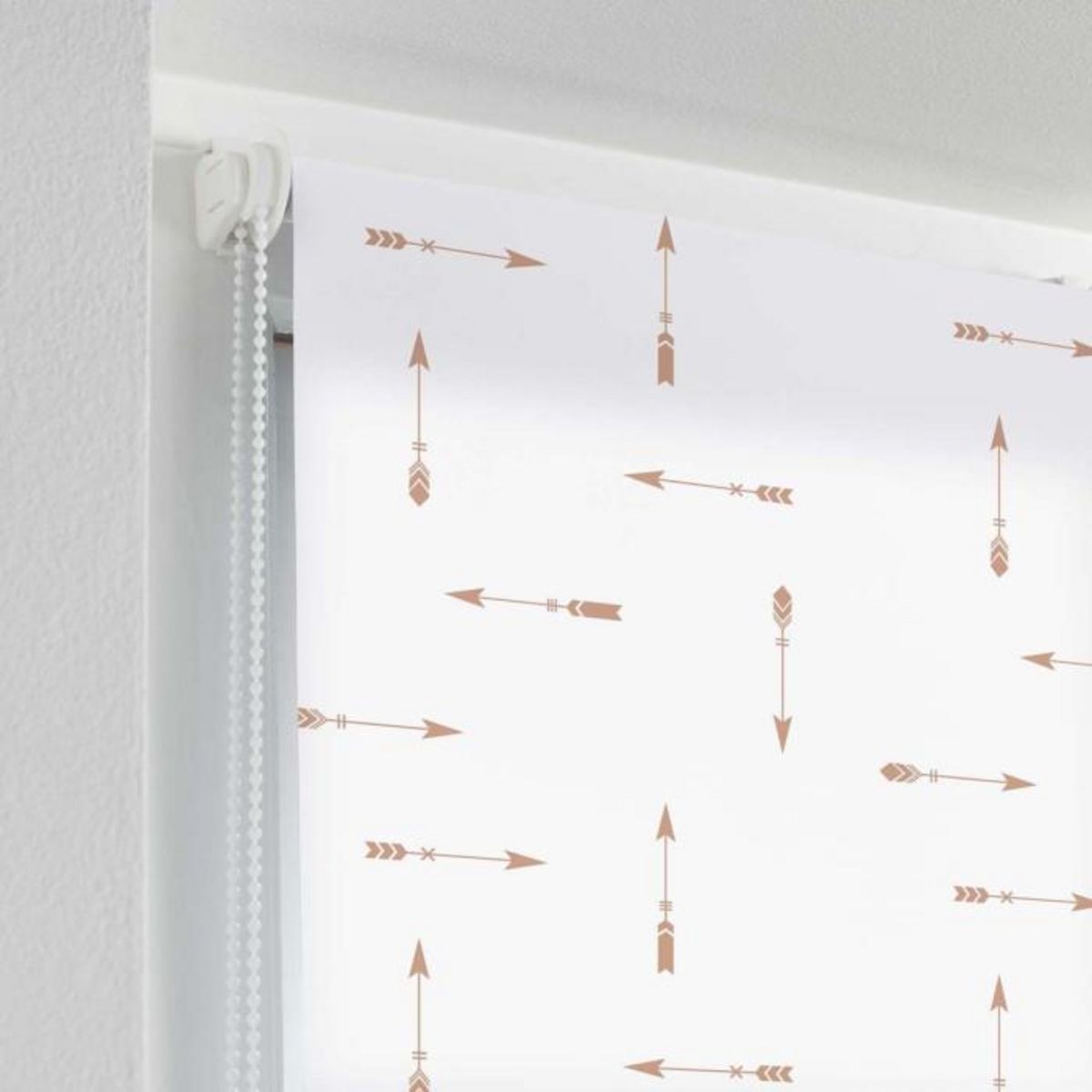 Paris Prix Store Enrouleur Tamisant  Flechaline  60x90cm Blanc