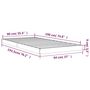 Voir la diapositive 6 : VIDAXL Cadre de lit sans matelas 90x190 cm bois de pin massif