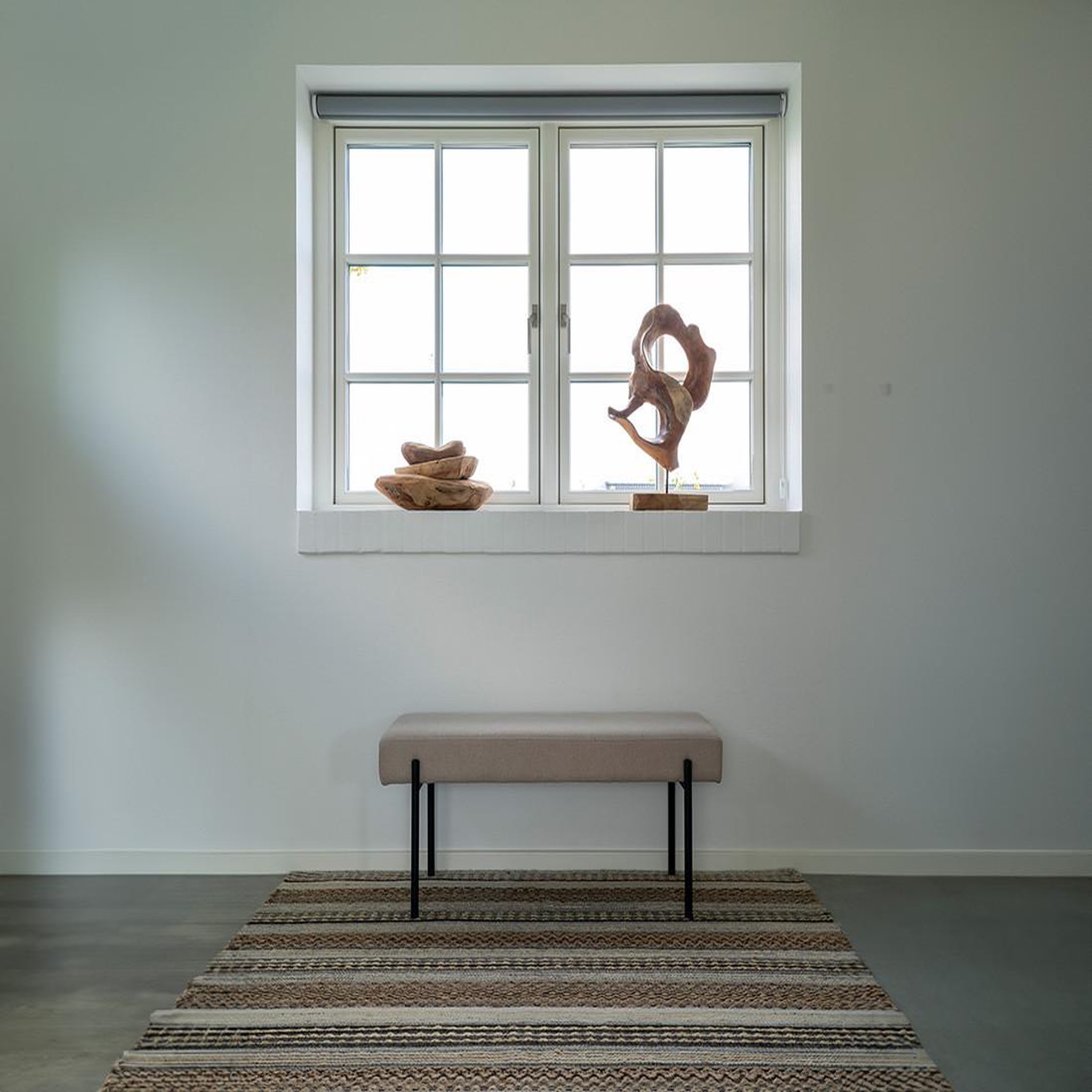Voir la diapositive 4 : LISA DESIGN Romeo - banc - tissu bouclette - 100 cm