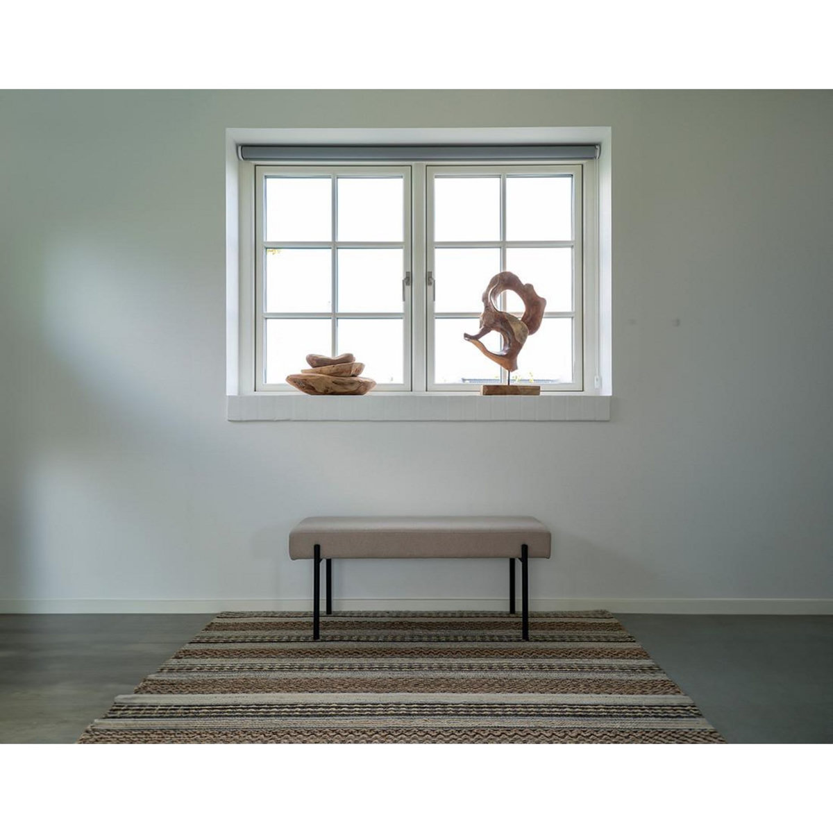 LISA DESIGN Romeo - banc - tissu bouclette - 100 cm