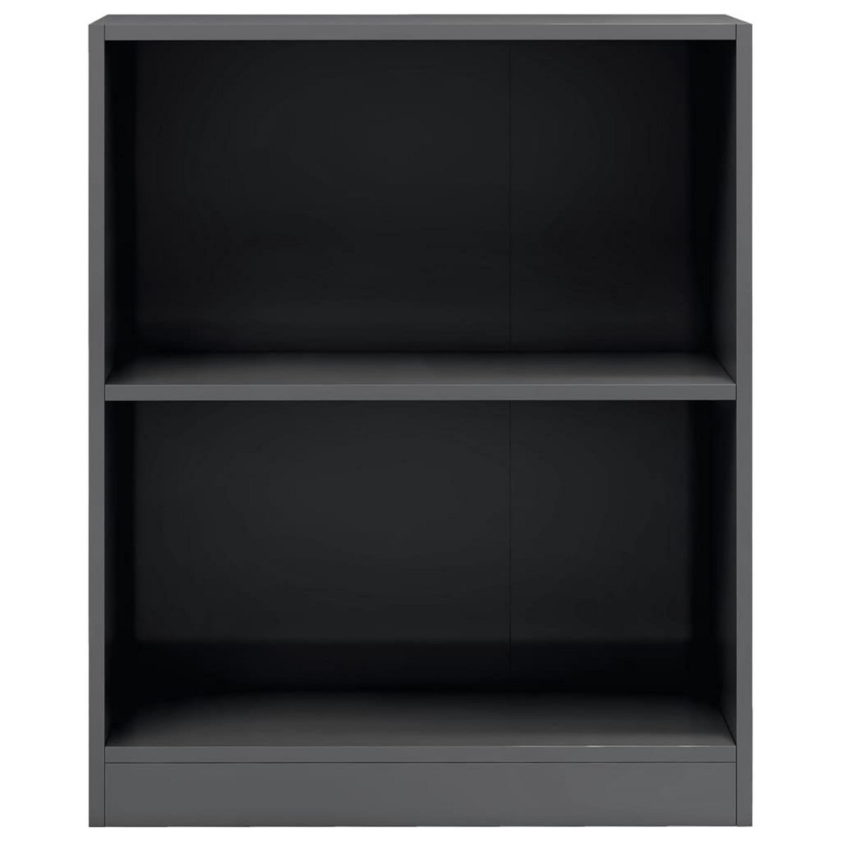 VIDAXL Bibliotheque Gris brillant 60x24x76 cm Bois d'ingenierie