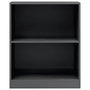 Voir la diapositive 4 : VIDAXL Bibliotheque Gris brillant 60x24x76 cm Bois d'ingenierie