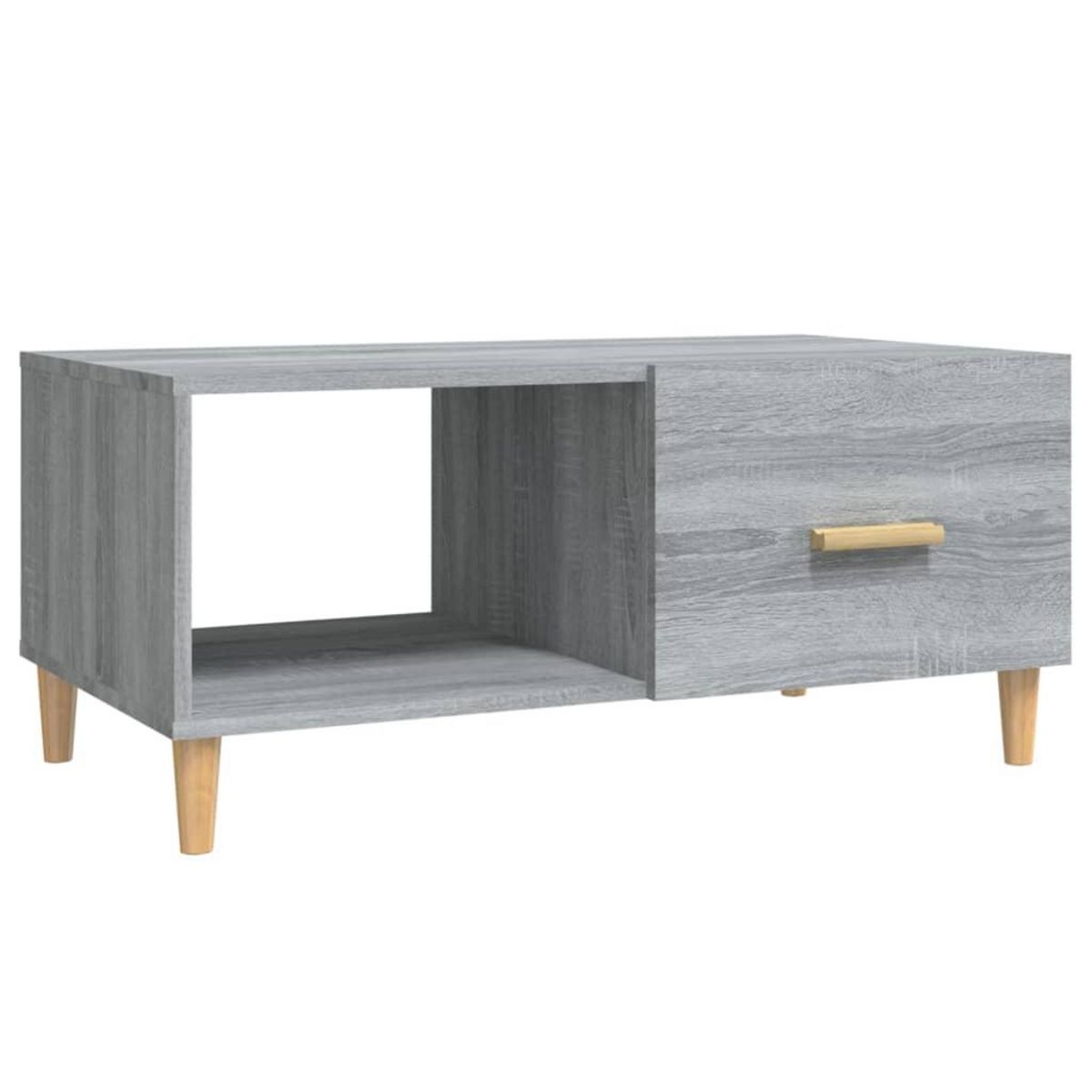 VIDAXL Table basse sonoma gris 89,5x50x40 cm bois d'ingenierie