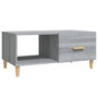 Voir la diapositive 2 : VIDAXL Table basse sonoma gris 89,5x50x40 cm bois d'ingenierie