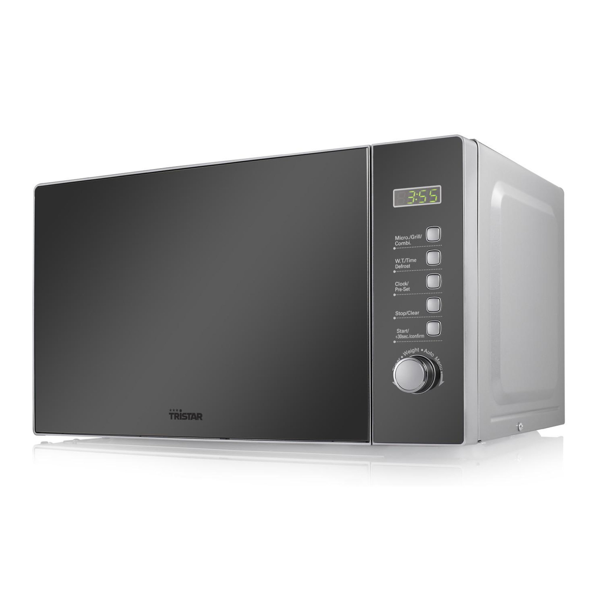 Voir la diapositive 2 : TRISTAR Four à micro-ondes avec grill Tristar MW-2705 20 Lt 1000 W Argent