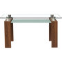 Voir la diapositive 3 : Habitat et Jardin Table repas  Eva  - 150 x 80 x 75 cm - Marron