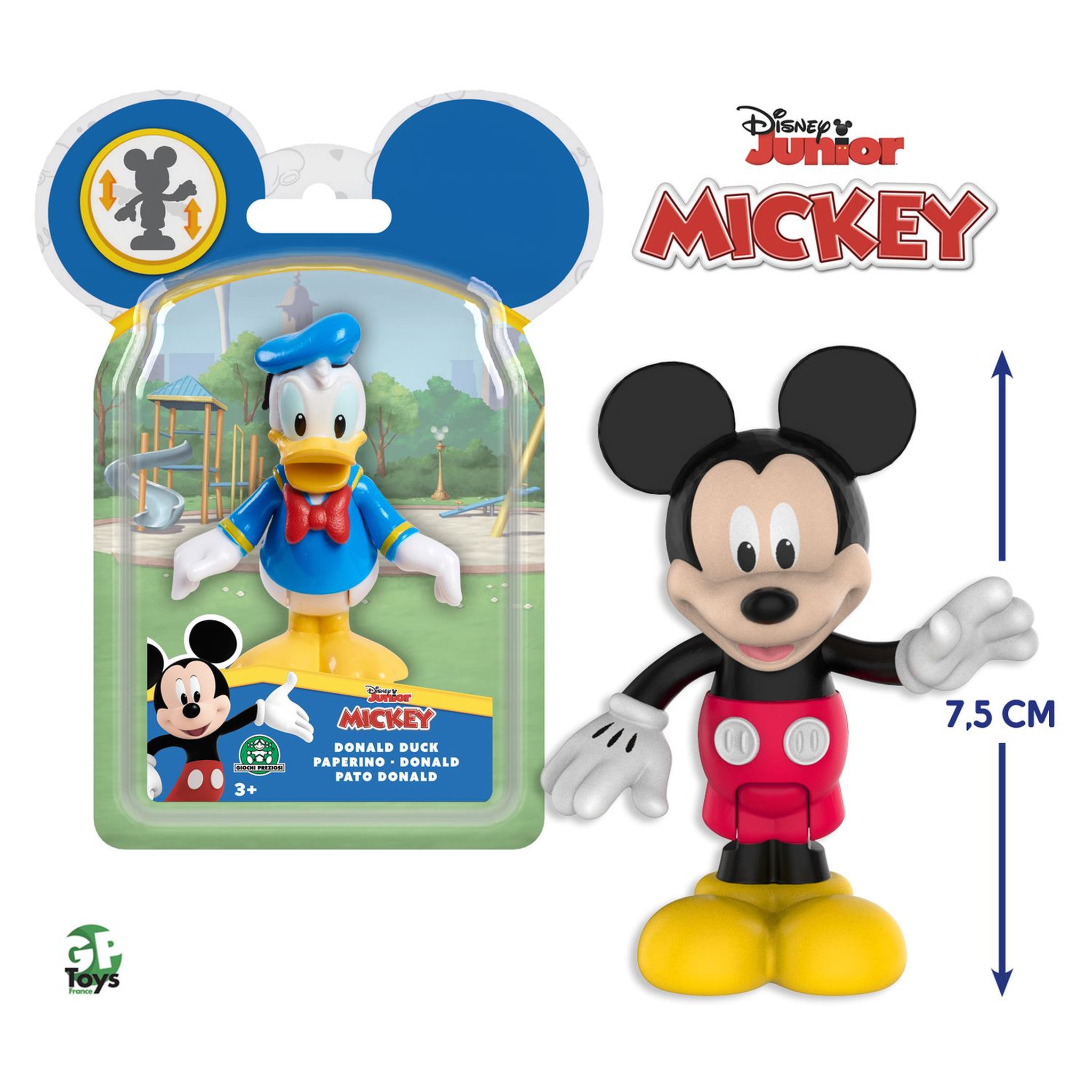 Voir la diapositive 2 : GP TOYS Mickey - Blister 1 Figurine Articulée 7,5 cm