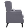Voir la diapositive 4 : VIDAXL Fauteuil gris fonce tissu