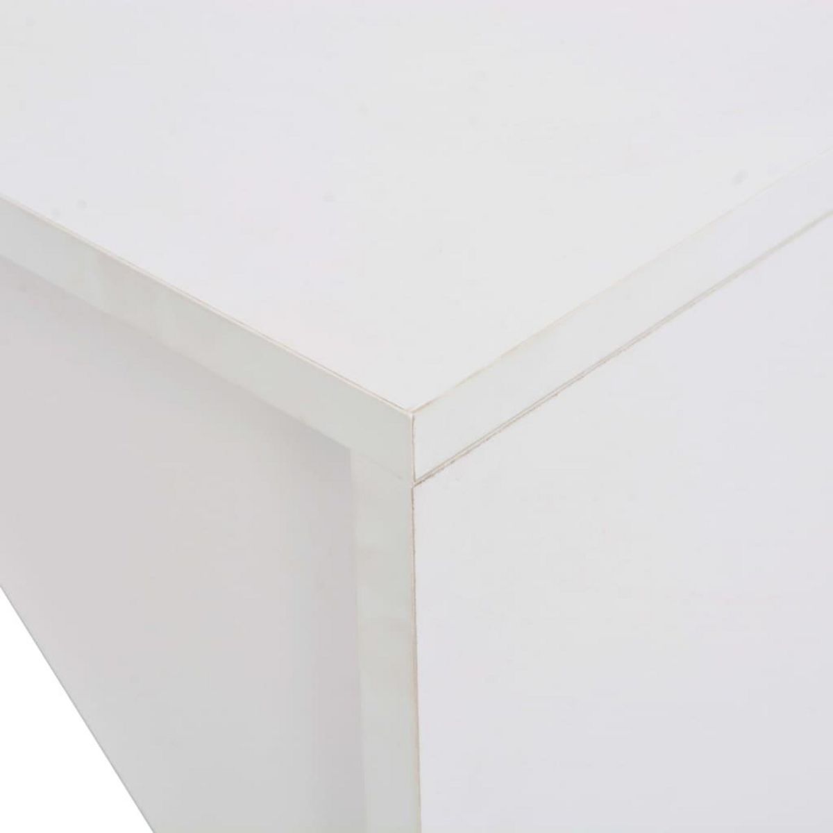 VIDAXL Table de bar avec armoire Blanc 115x59x200 cm