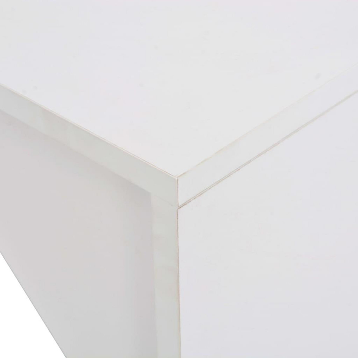 VIDAXL Table de bar avec armoire Blanc 115x59x200 cm