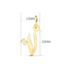 Voir la diapositive 2 : L'ATELIER D'AZUR Pendentif Lettre  V  Or 750 Jaune - Chaine Offerte