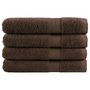 Voir la diapositive 1 : VIDAXL Serviettes de qualité supérieure SOLUND 4 pcs marron 600 g m²