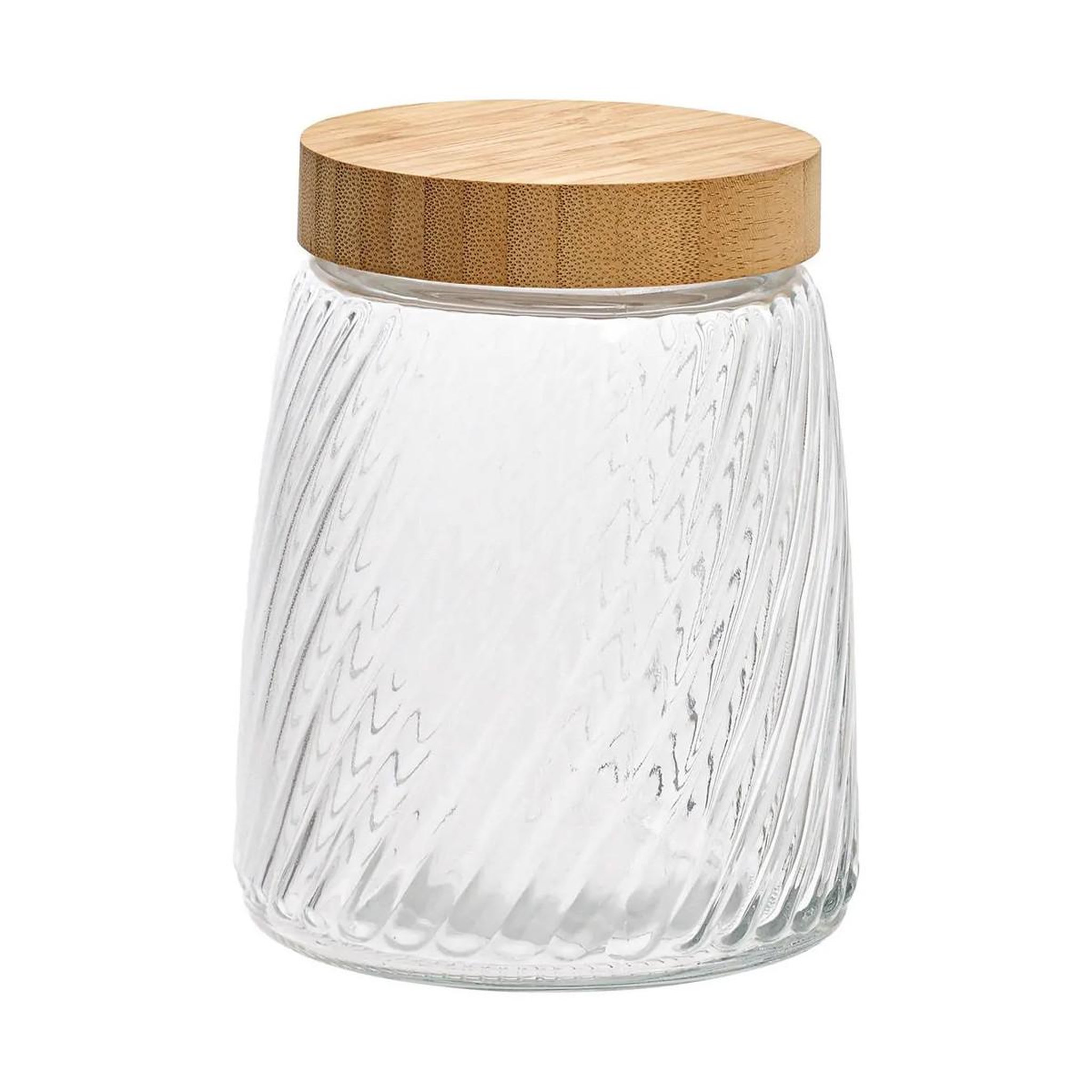 FIVE Bocal en Verre Strié  Striva  1,3L Transparent