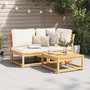 Voir la diapositive 3 : VIDAXL Salon de jardin 2 pcs avec coussins bois massif d'acacia