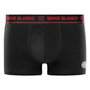 Voir la diapositive 3 : SERGE BLANCO Lot de 4 boxers homme en coton Class uni ceinture colorée