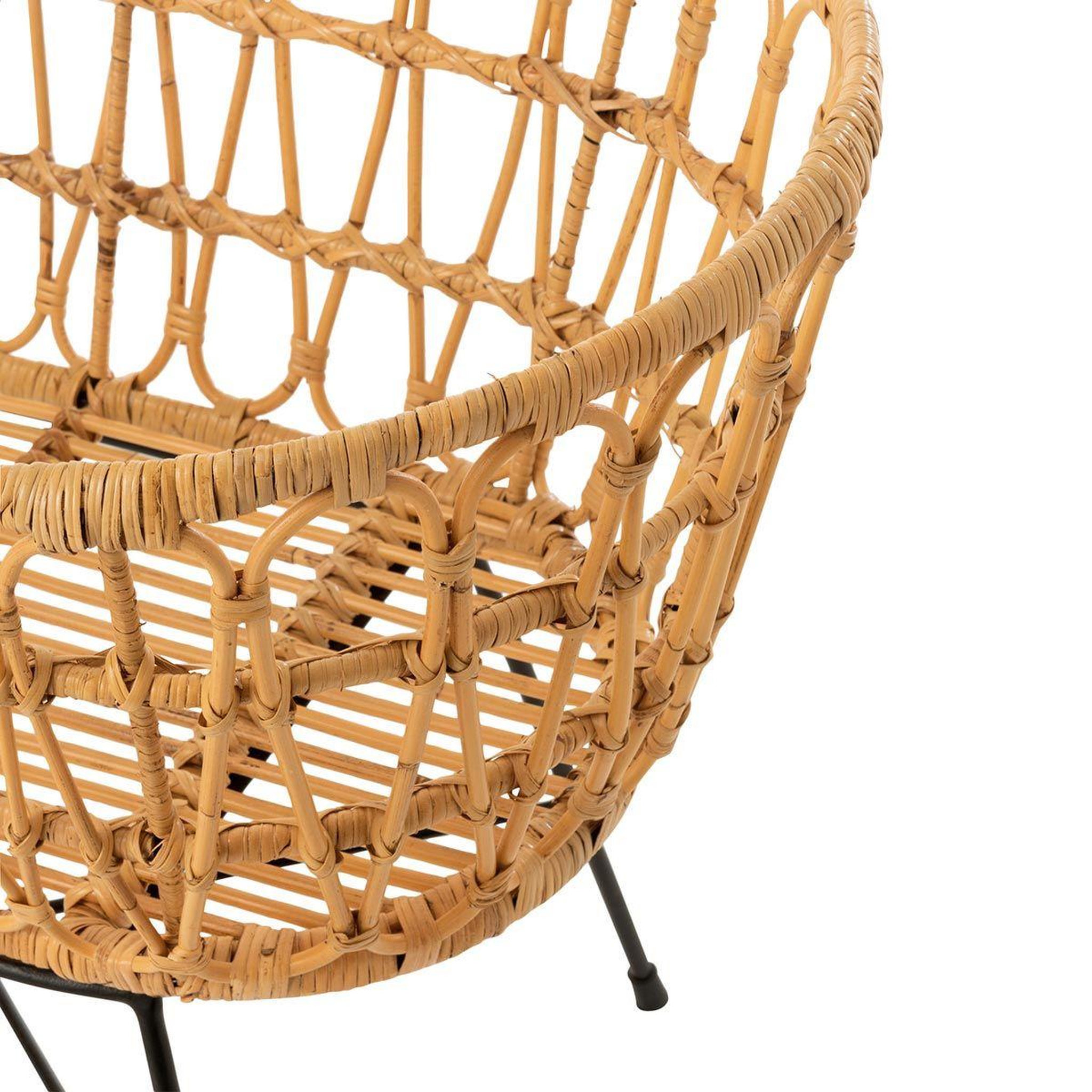 Voir la diapositive 5 : J-LINE Berceau & Matelas  Baby  85cm Naturel & Blanc