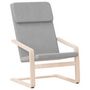 Voir la diapositive 2 : VIDAXL Chaise de relaxation Gris clair Tissu