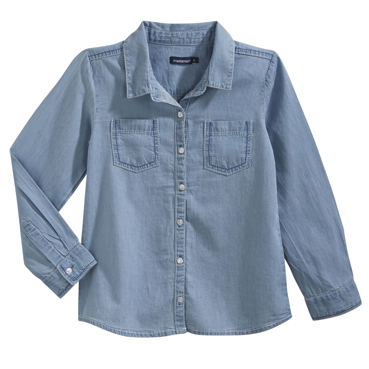 IN EXTENSO Chemise denim fille