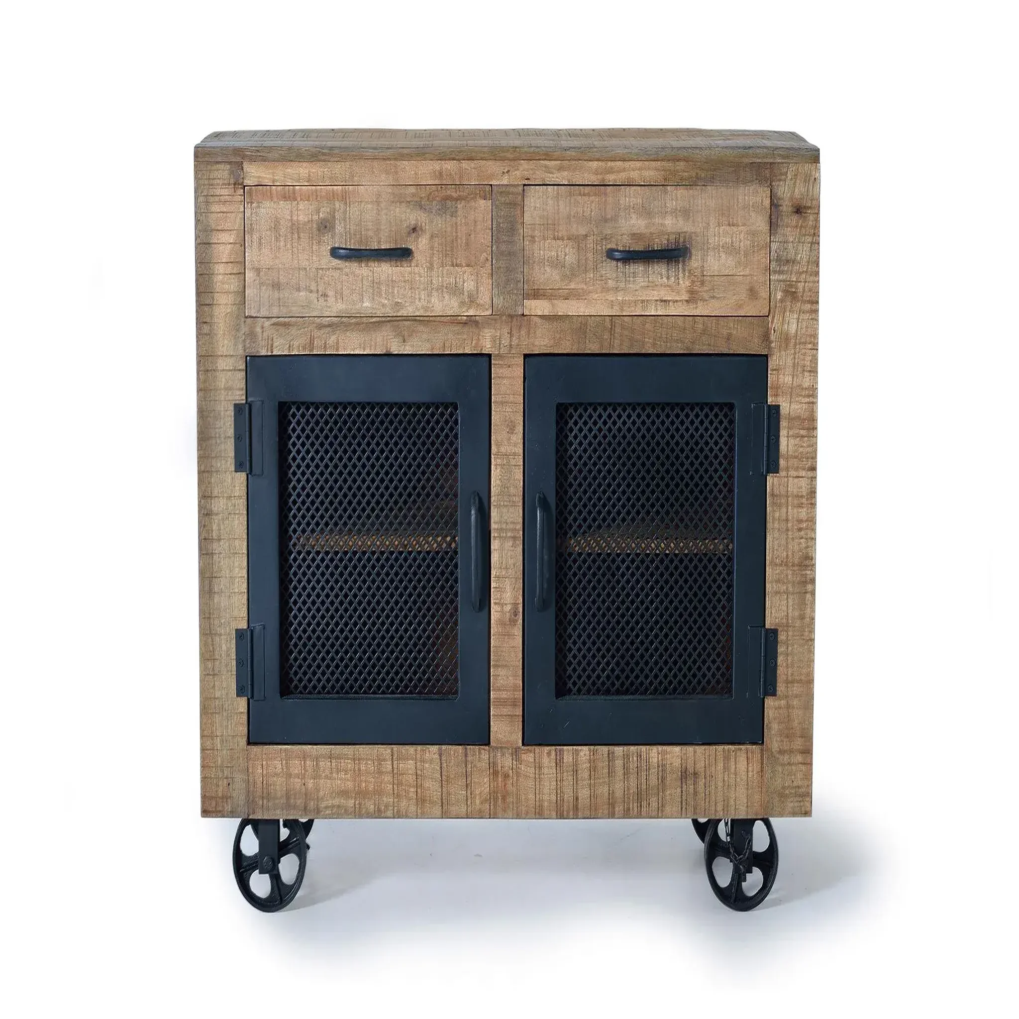 GINER Y COLOMER SL Buffet en bois de manguier 100cm style industriel moderne
