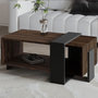 Voir la diapositive 4 : Habitat et Jardin Table basse en bois  Meleni  - 90 x 49 x 40 cm - Marron