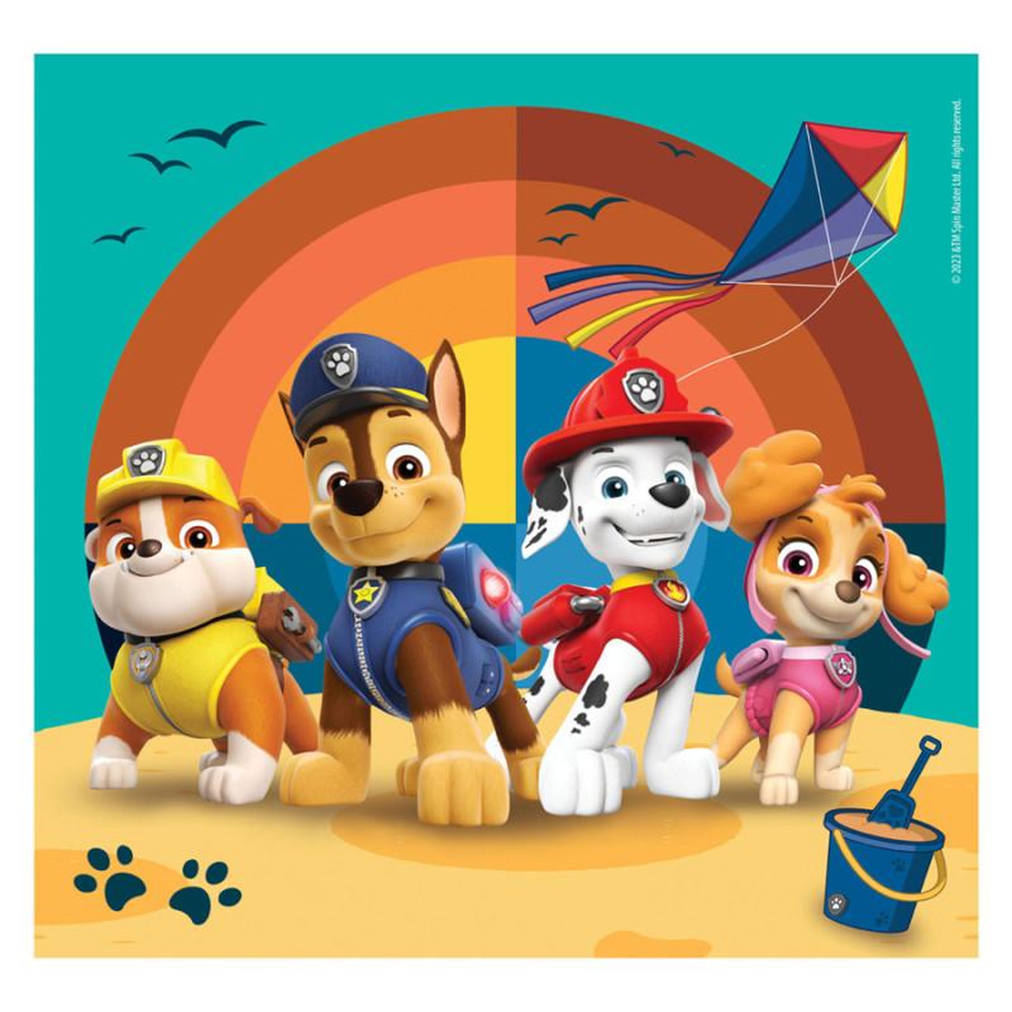 Voir la diapositive 2 : CLEMENTONI Clementoni Jigsaw Puzzle Super Color Square PAW Patrol, 3x48pcs 25291