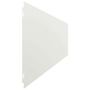 Voir la diapositive 5 : VIDAXL Bordures de pelouse 30 pcs blanc 20x103 cm acier lamine a froid