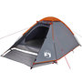 Voir la diapositive 4 : VIDAXL Tente de camping a dome 2 personnes gris et orange impermeable