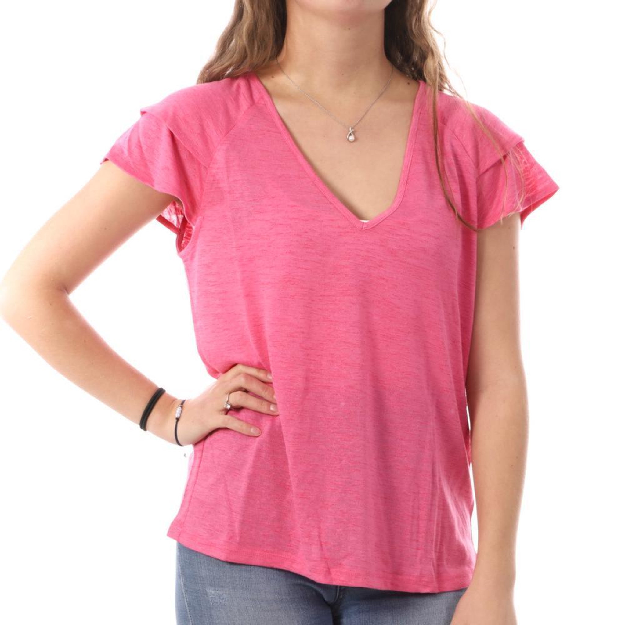 Vero Moda T-shirt Rose Femme Vero Moda Lina. Coloris disponibles : Rose
