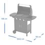 Voir la diapositive 5 : CAMPINGAZ Barbecue gaz COMPACT 3 LX PLUS noir grille et plancha 3 brûleurs sur chariot, 61x35 cm