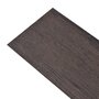 VIDAXL Planche de plancher PVC autoadhesif 5,02 m^2 2 mm Marron fonce