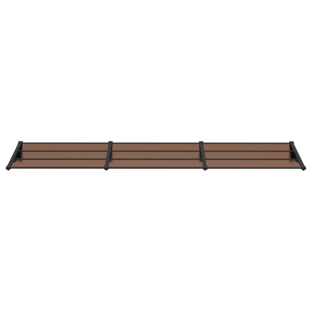 VIDAXL Auvent de porte Noir 358,5x90 cm Polycarbonate