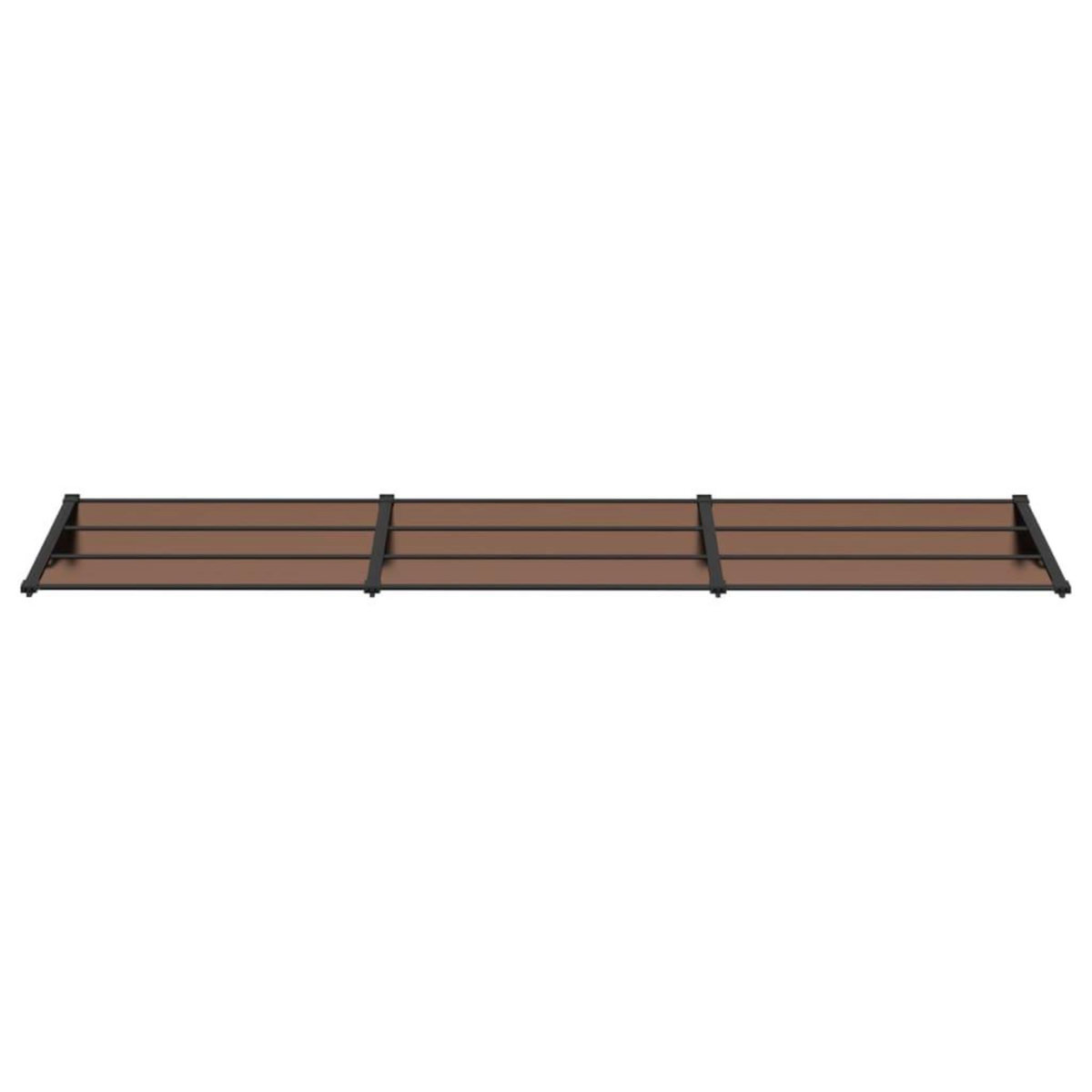 VIDAXL Auvent de porte Noir 358,5x90 cm Polycarbonate