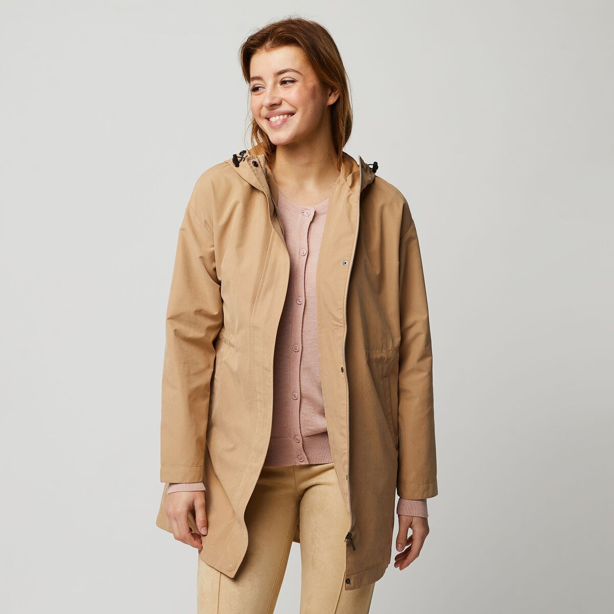 INEXTENSO Imperm able beige femme pas cher Auchan