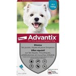 advantix chien solution antiparasitaire petite race 4 a 10kg 6 pipettes