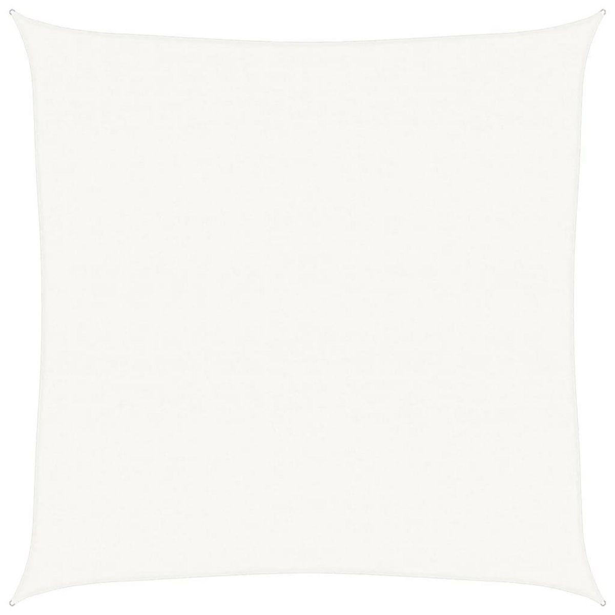 VIDAXL Voile d'ombrage 160 g/m^2 Blanc 6x6 m PEHD