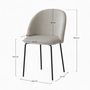 Voir la diapositive 4 : Rendez vous déco Lot de 2 chaises en tissu bouclette beige - Karl