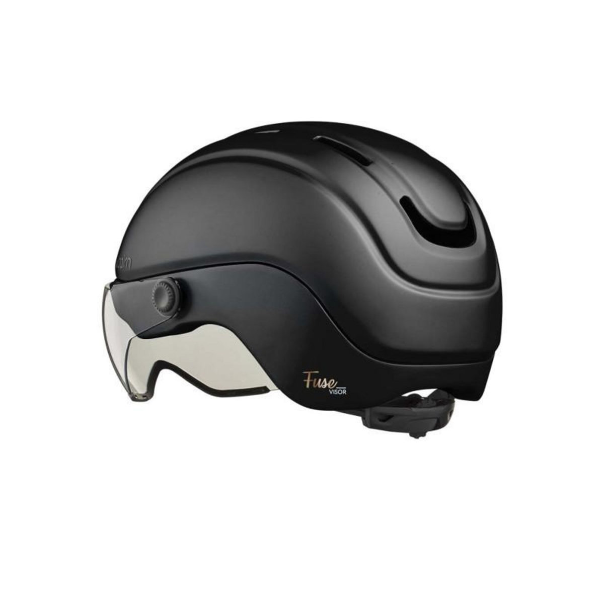 CAIRN Casque vélo Cairn FUSE Visière Mat Metallic Noir taille L