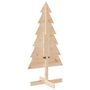 Voir la diapositive 5 : VIDAXL Arbre de Noël en bois pour decoration 120 cm bois massif de pin