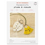 Voir la diapositive 1 : FRENCH KITS Bijoux Macramé - 2 Pendentifs jaune et écru