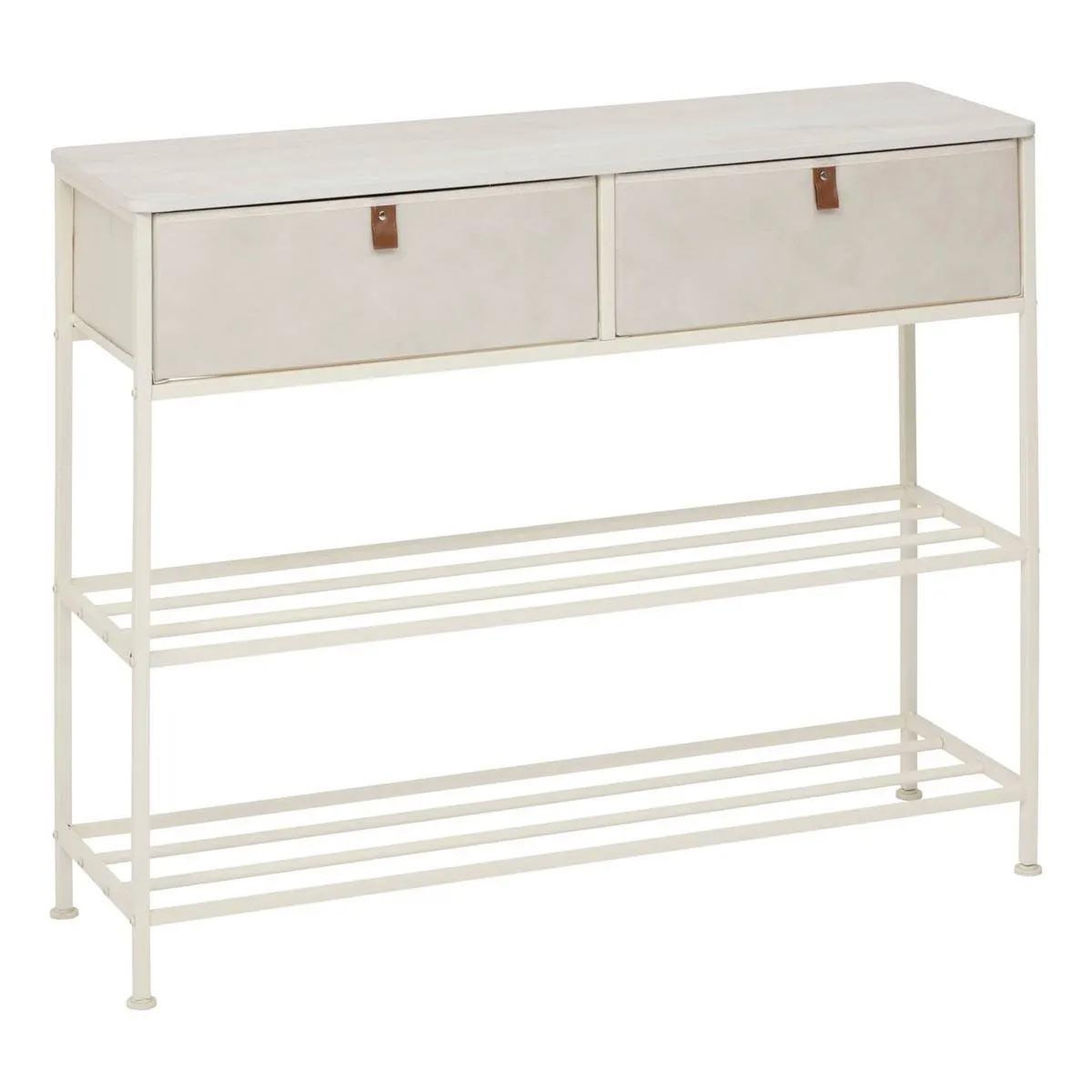 FIVE Console 2 tiroirs  tissa  100cm beige