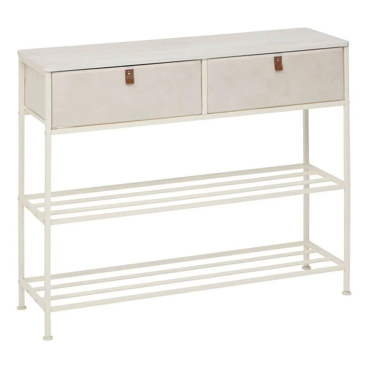 FIVE Console 2 Tiroirs  Tissa  100cm Beige