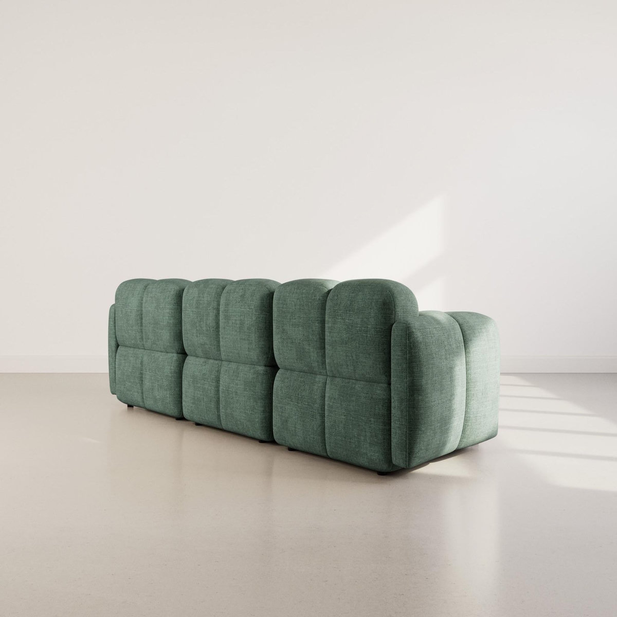 LISA DESIGN Grace - canapé modulable 3 places en velours texturé