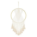 ATMOSPHERA Déco Murale Macramé  Soline  77cm Blanc