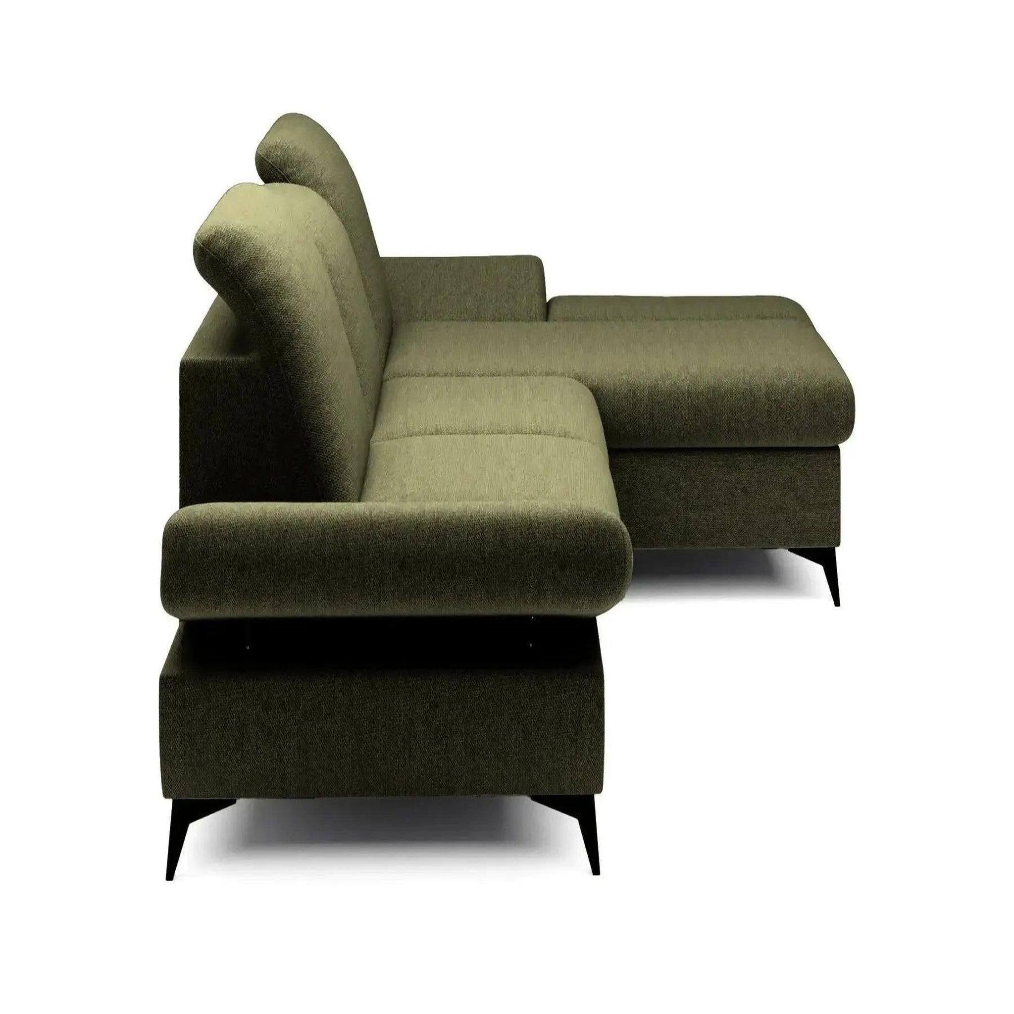 Voir la diapositive 6 : CASANOVA PARIS Livia - canapé d'angle convertible tissu chiné