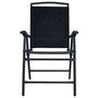 Voir la diapositive 3 : VIDAXL Chaises de jardin pliables lot de 2 Textilene Noir