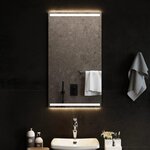 VIDAXL Miroir de salle de bain a LED 50x90 cm
